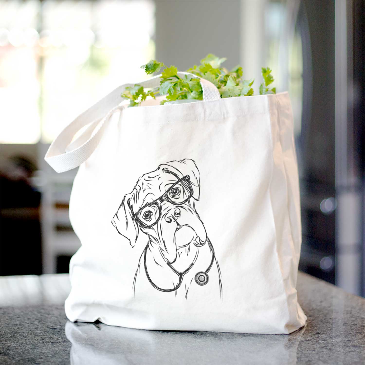 Cooper the Boxer Canvas Tote Bag