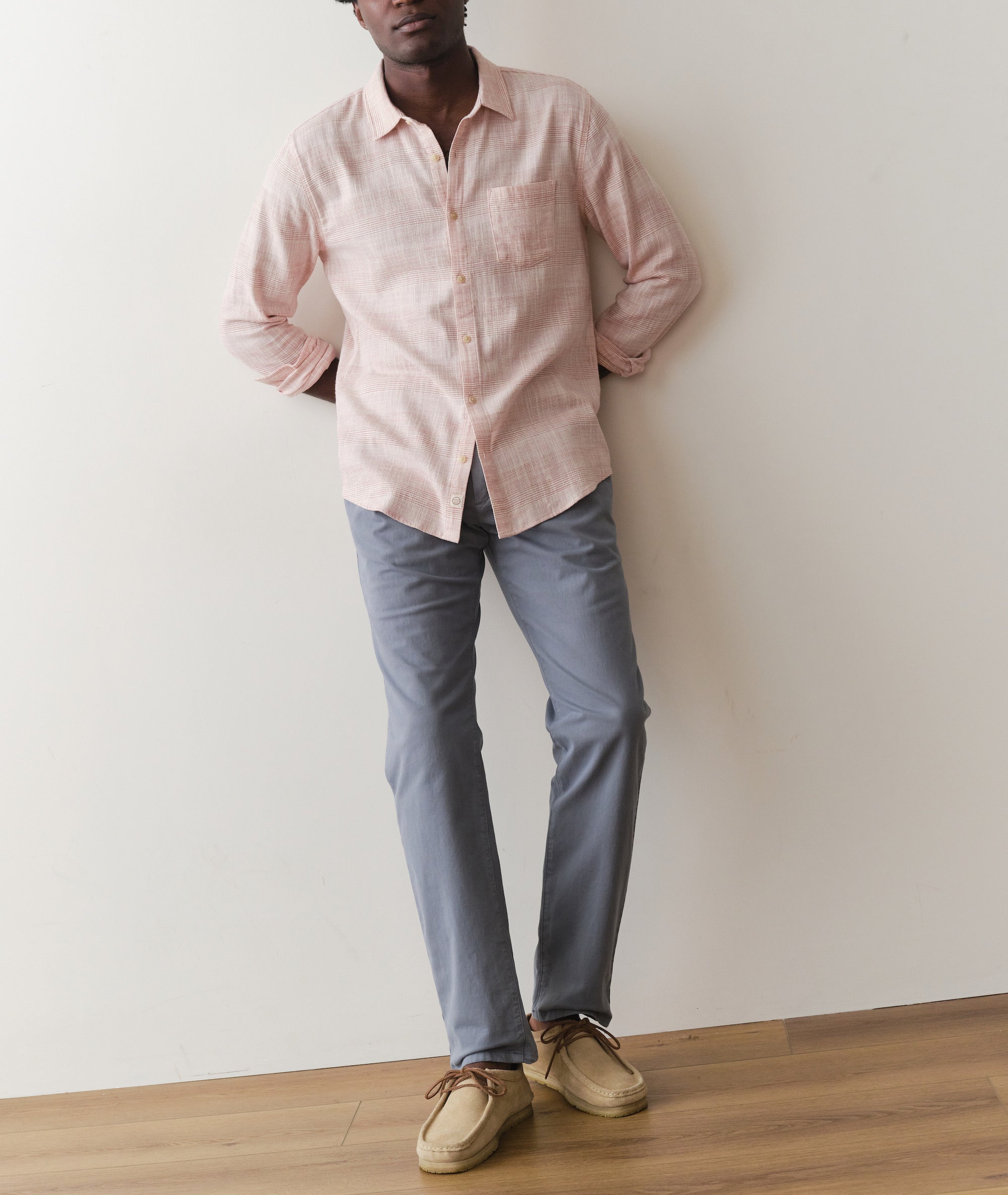 Stretch Selvage Long Sleeve Shirt