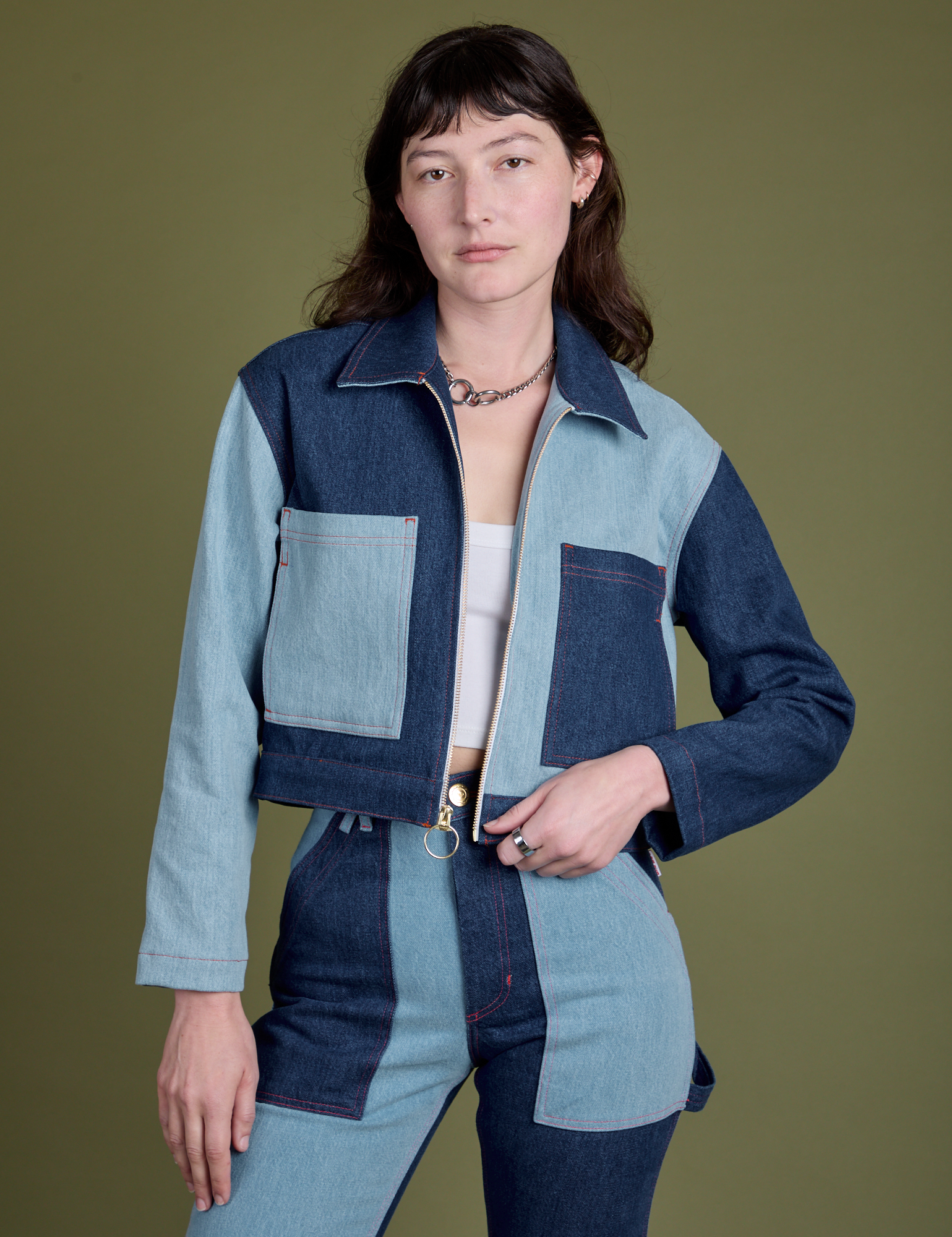 Mechanic Jacket - Mismatched Denim