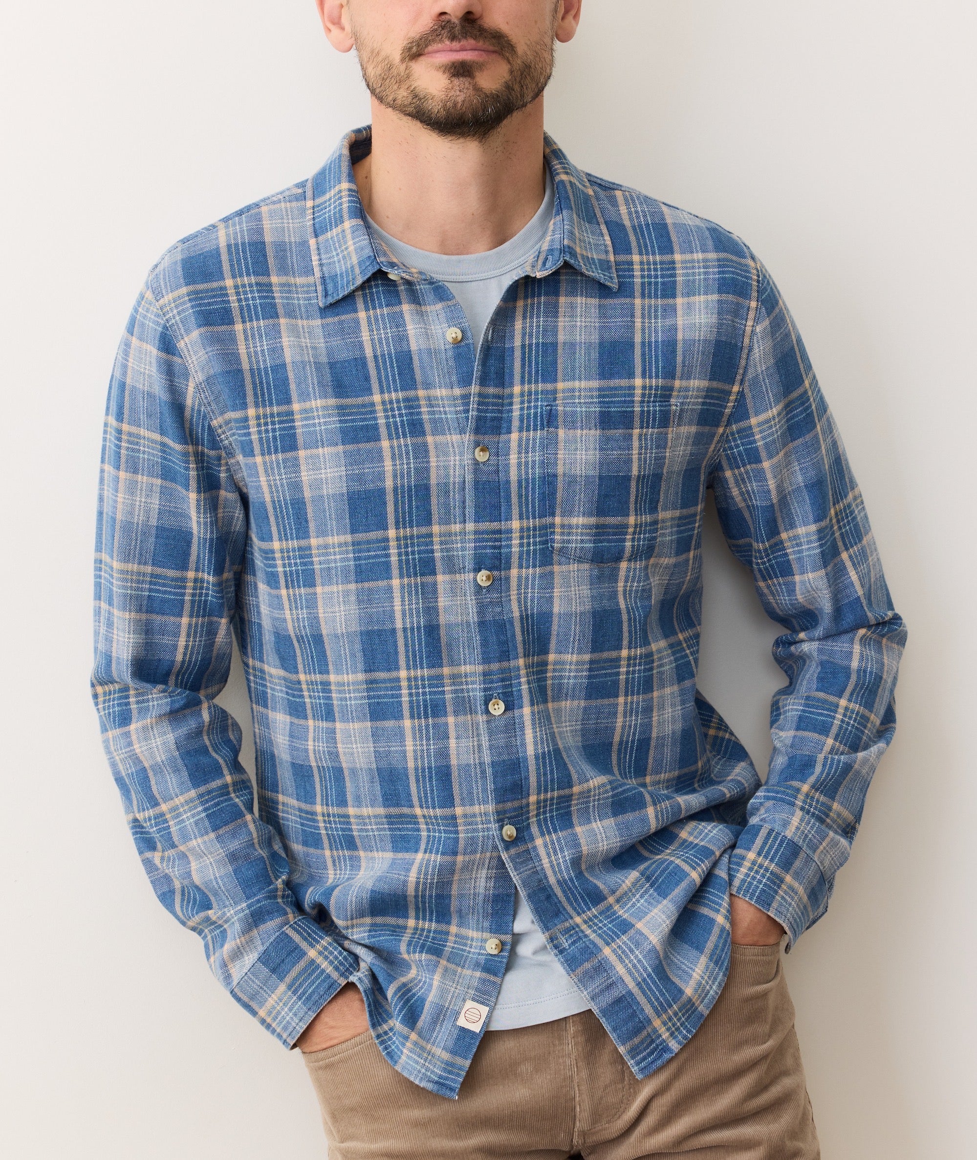 Stretch Selvage Long Sleeve Shirt