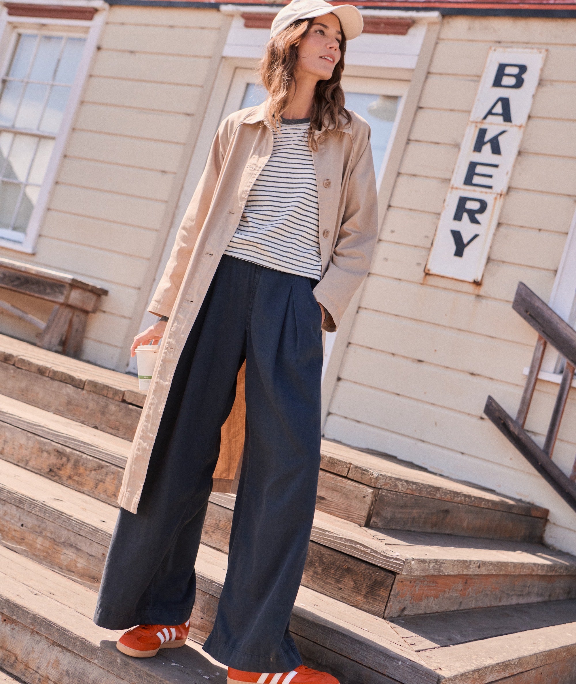 Hayes Twill Trench Coat