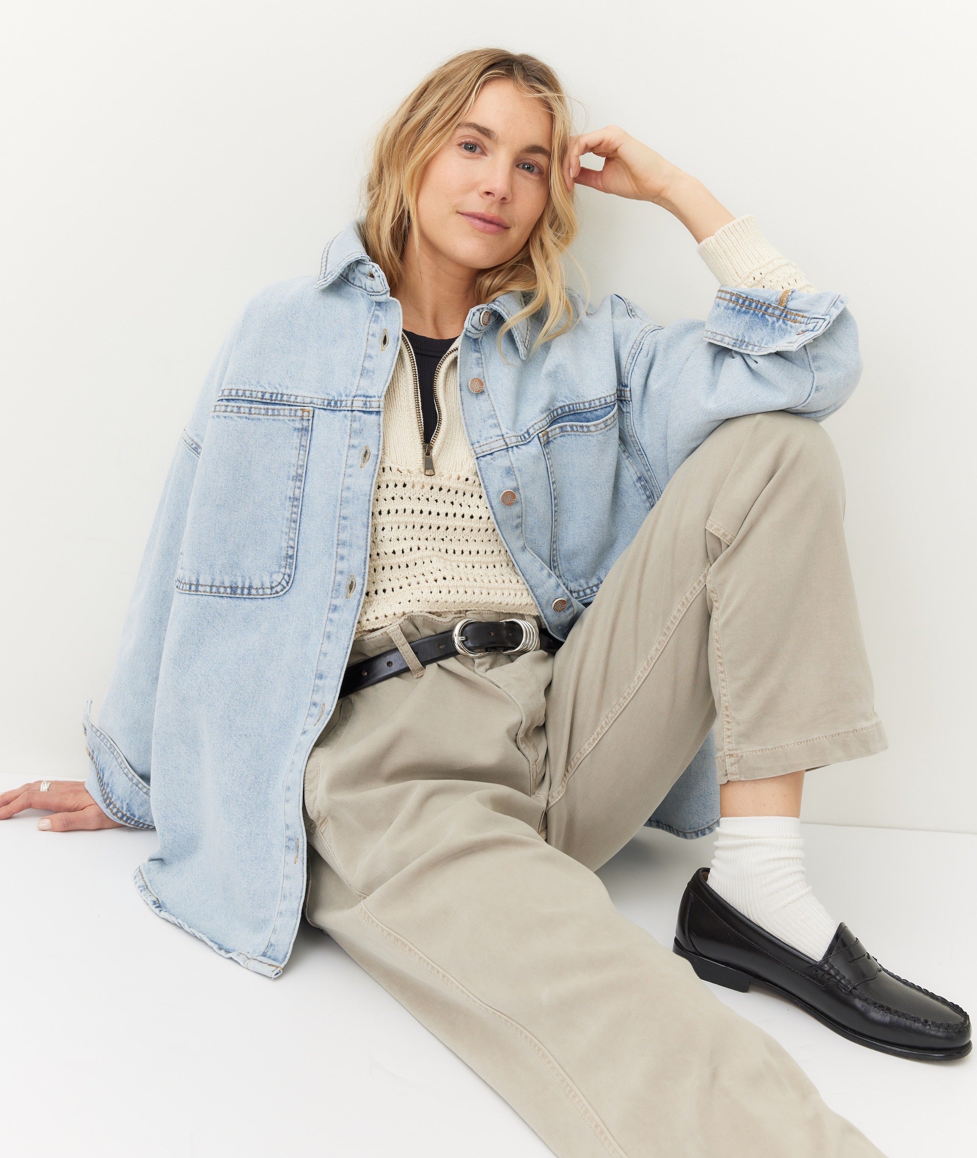 Molly Oversized Denim Shirt Jacket