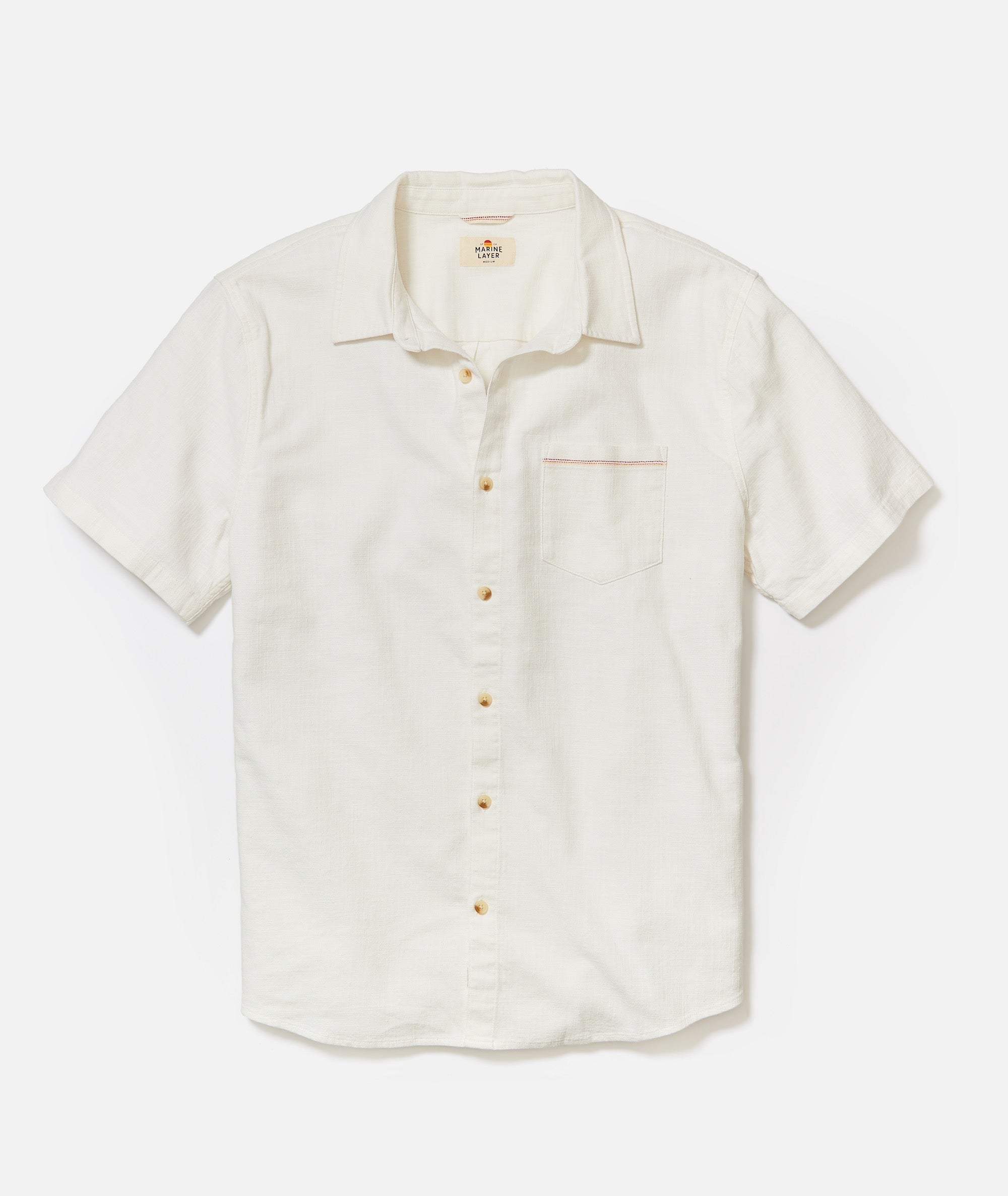 Stretch Selvage Short Sleeve Shirt