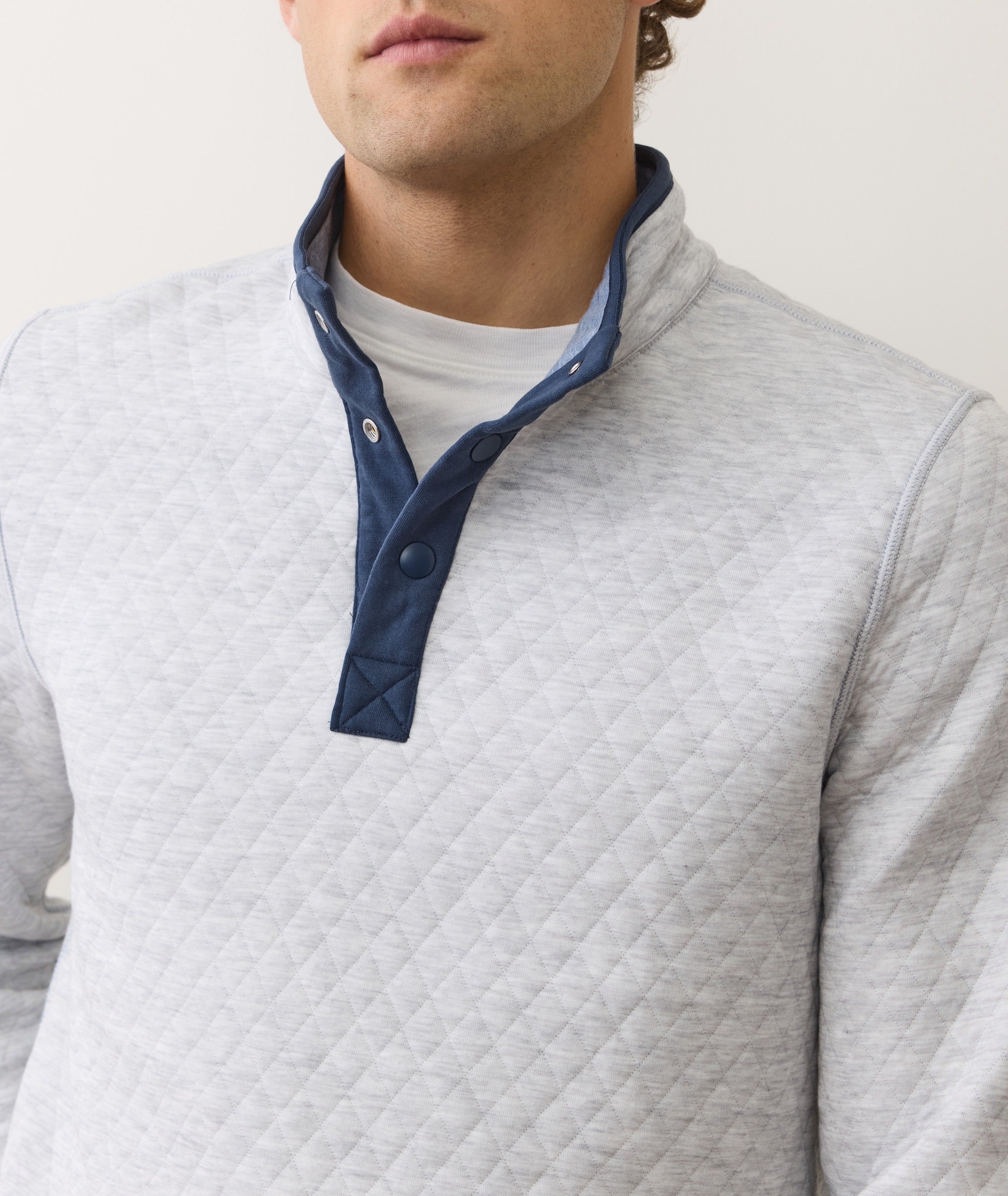 Corbet Quilted Reversible Pullover