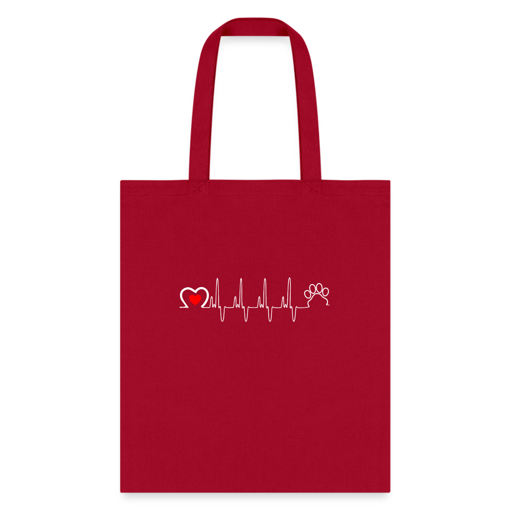 Animal Love Beat Tote Bag, Shoulder Bag, Gift for Animal Lover, Pet Lover, Graduation, Birthday, Appreciation Gift, DVM, Gift For Vet