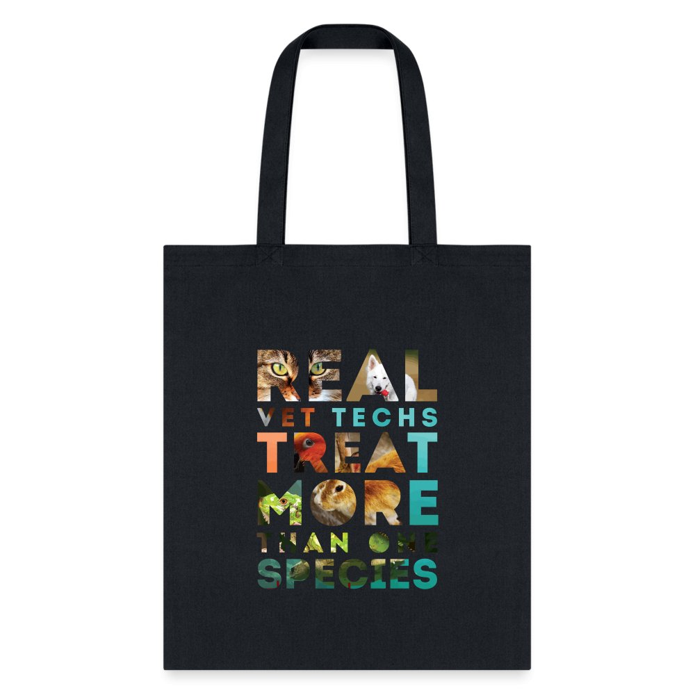 Real vet techs treat more than one species Cotton Tote Bag
