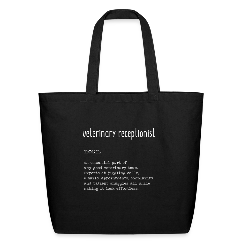 Vet Receptionist Definition Eco-Friendly Cotton Tote