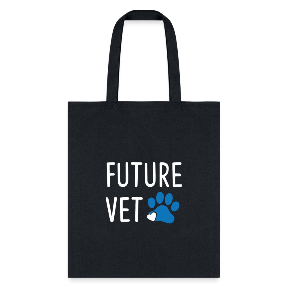 Vet Student Future Vet Cotton Tote Bag - Reusable Eco-Friendly Shopping Tote