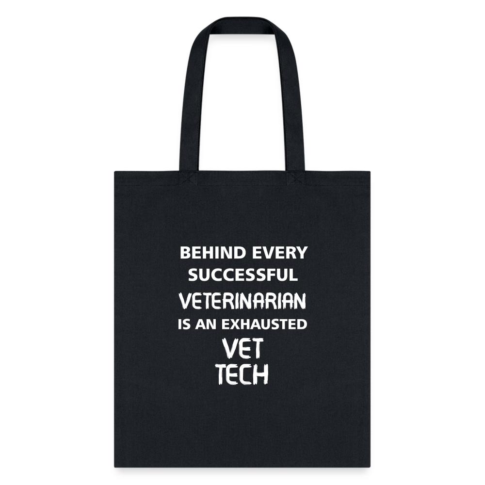 Vet Tech - Exhausted Cotton Tote Bag