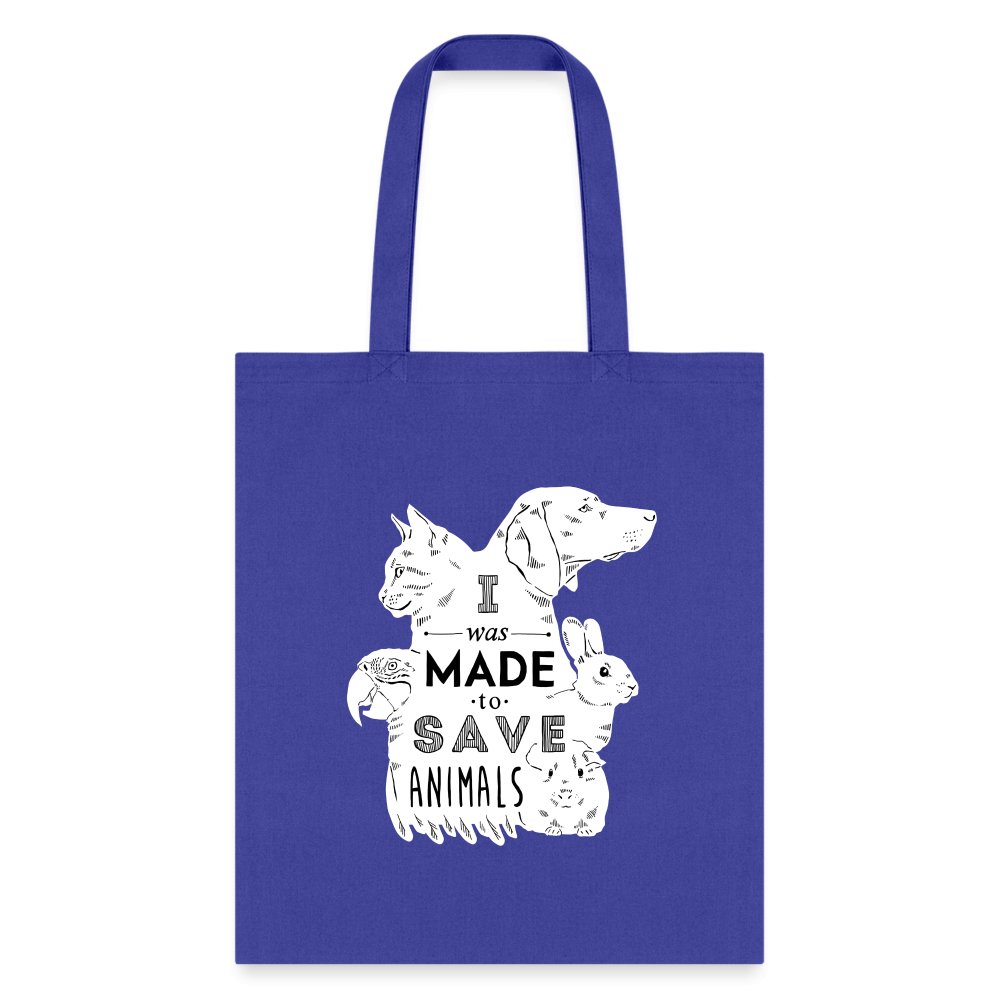 Veterinary I Was Made to Save Animals White Cotton Tote Bag