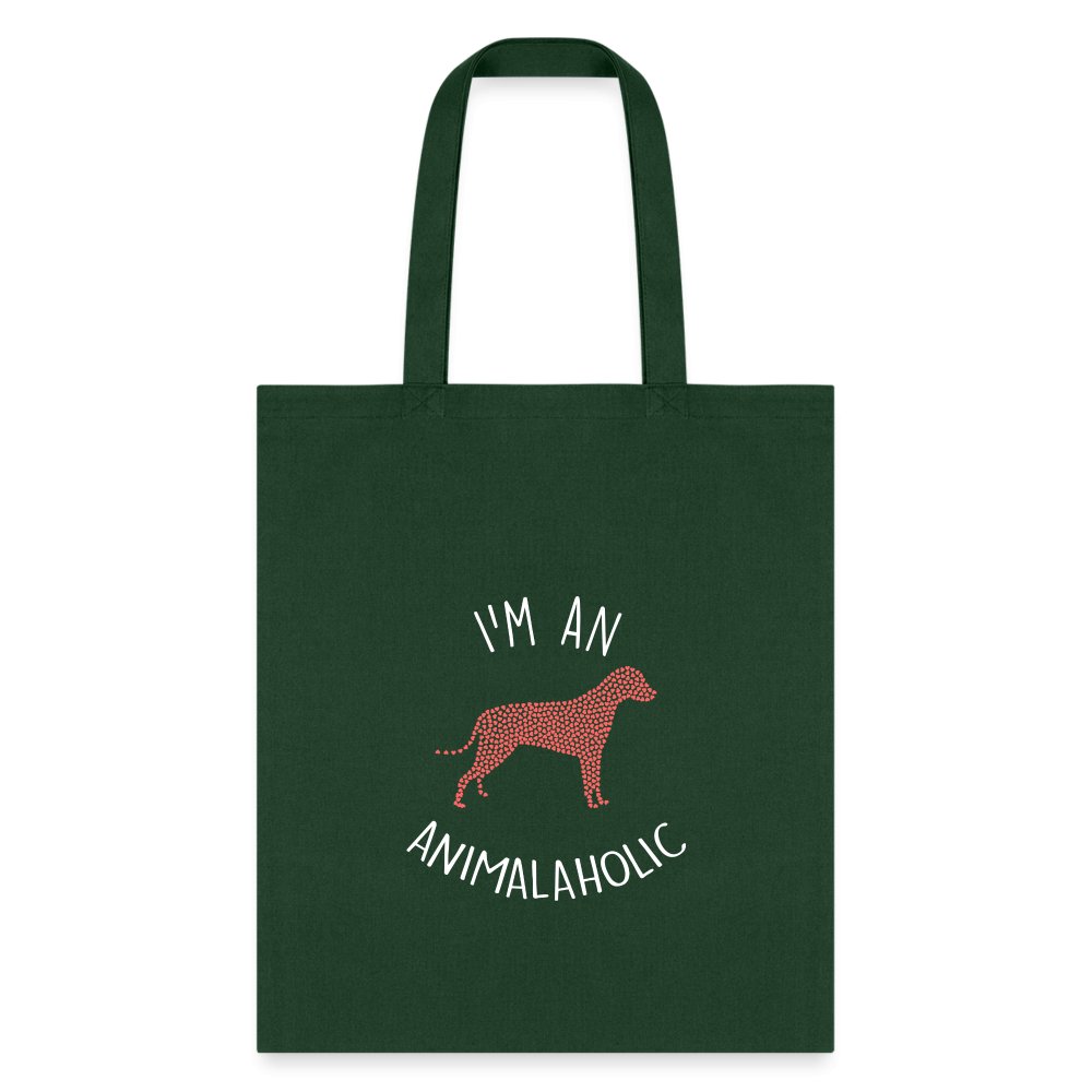 Veterinary I'm an Animalaholic Cotton Tote Bag - Animal Lover Vet Gift