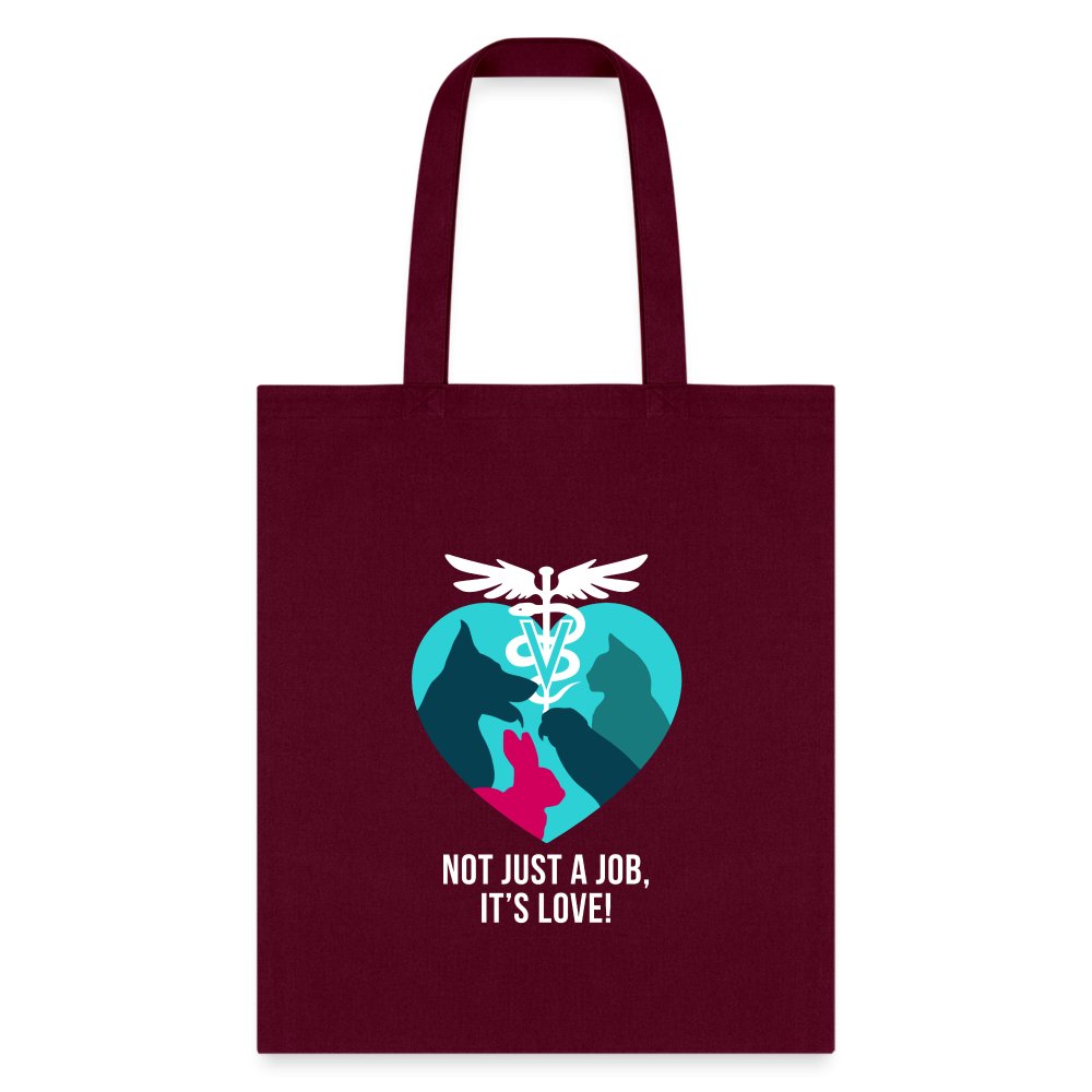 Veterinary Not Just a Job It's Love Cotton Tote Bag