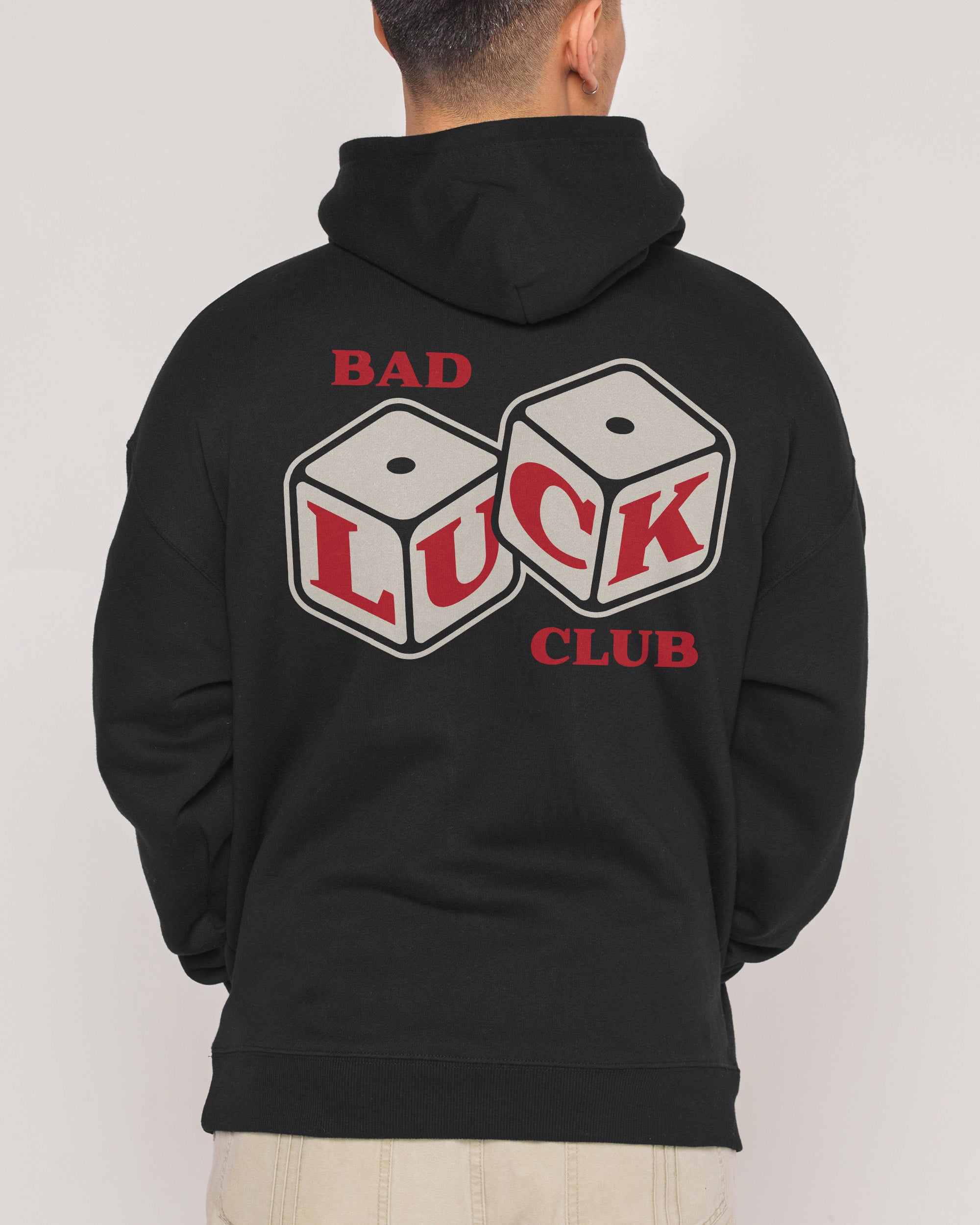 Bad Luck Club Unisex Hoodie - 90s Boxy Fit 340gsm Cotton-Poly