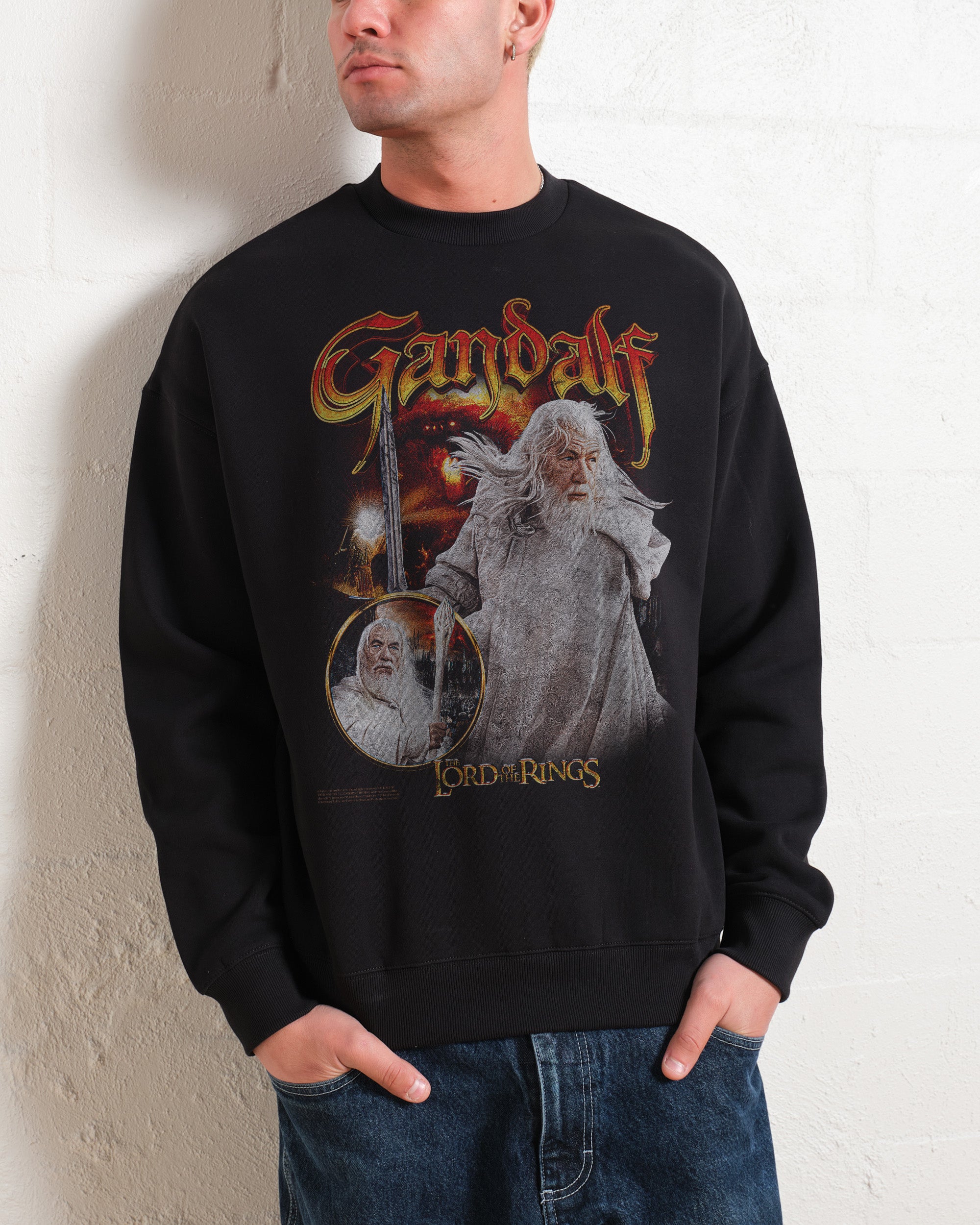 Gandalf the White Unisex Graphic Sweatshirt Lord of the Rings 340gsm Cotton-Poly Blend