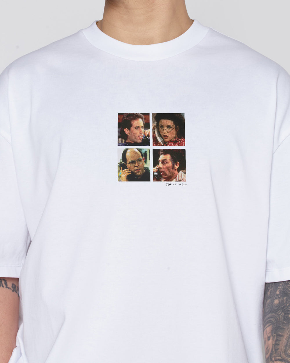 Group Call Oversized Graphic Tee - Seinfeld Collab Unisex 100% Combed Cotton