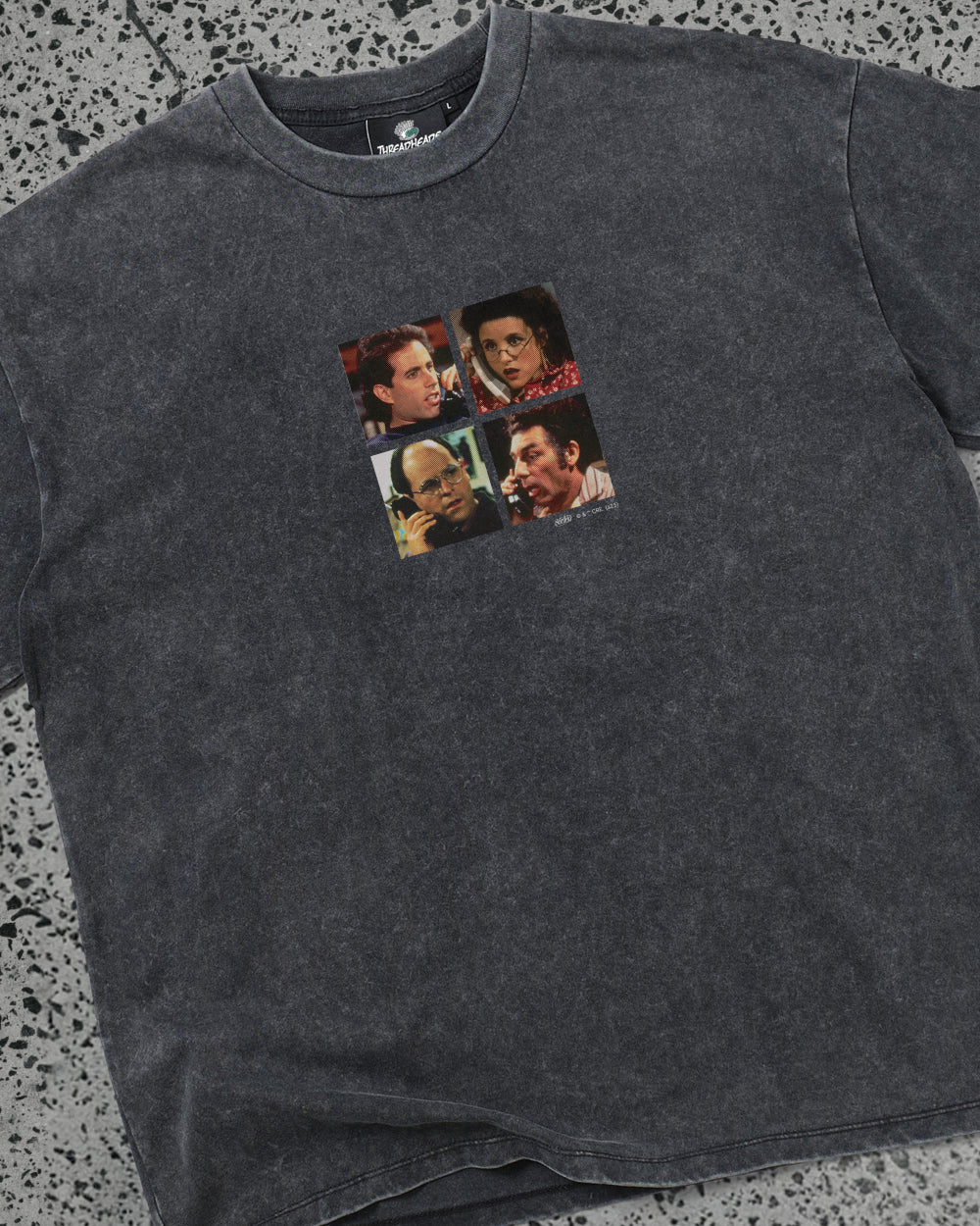 Group Call Oversized Graphic Tee - Seinfeld Collab Unisex 100% Combed Cotton