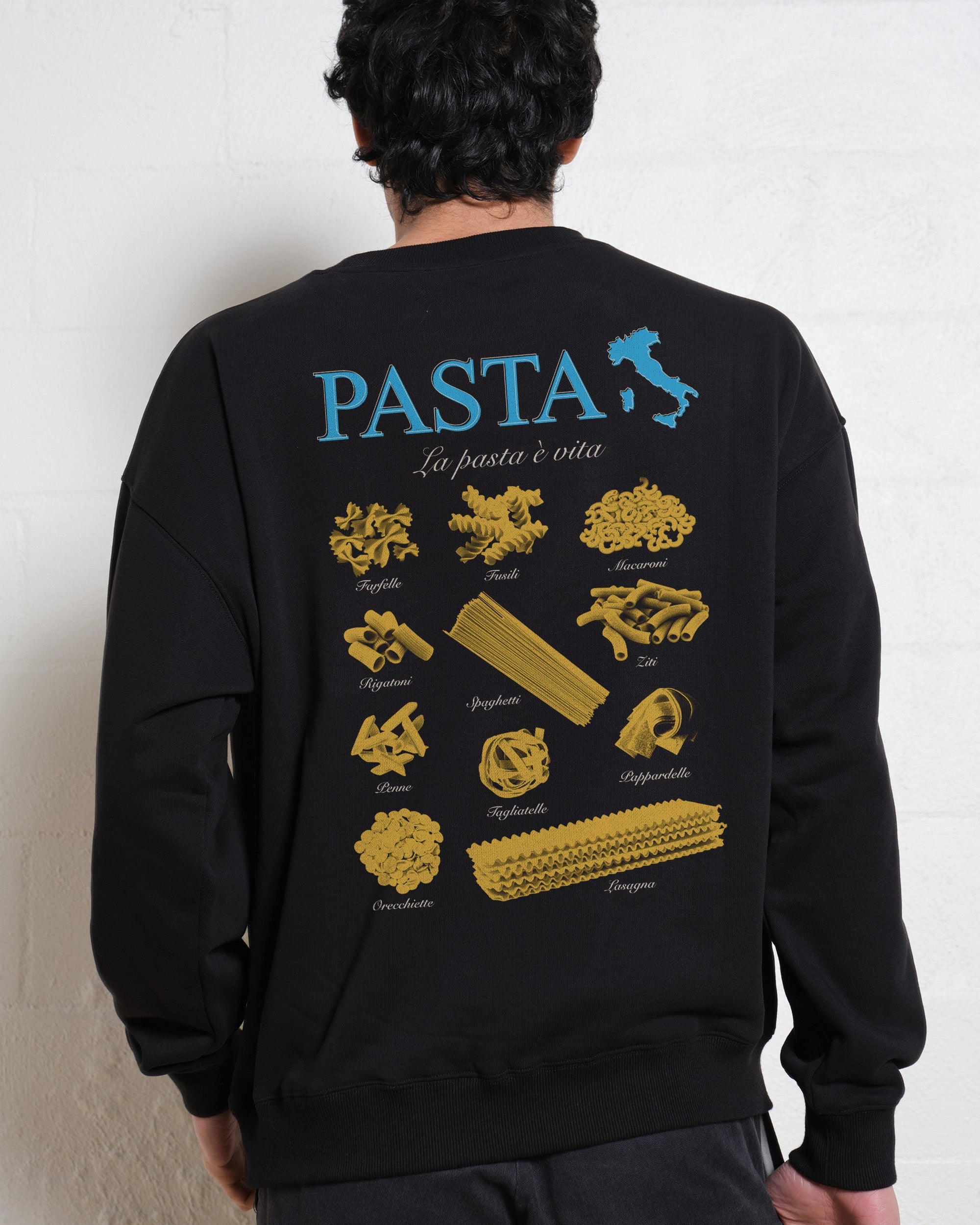Pasta Is Life Unisex Graphic Sweatshirt - Premium Cotton Poly Blend 340gsm