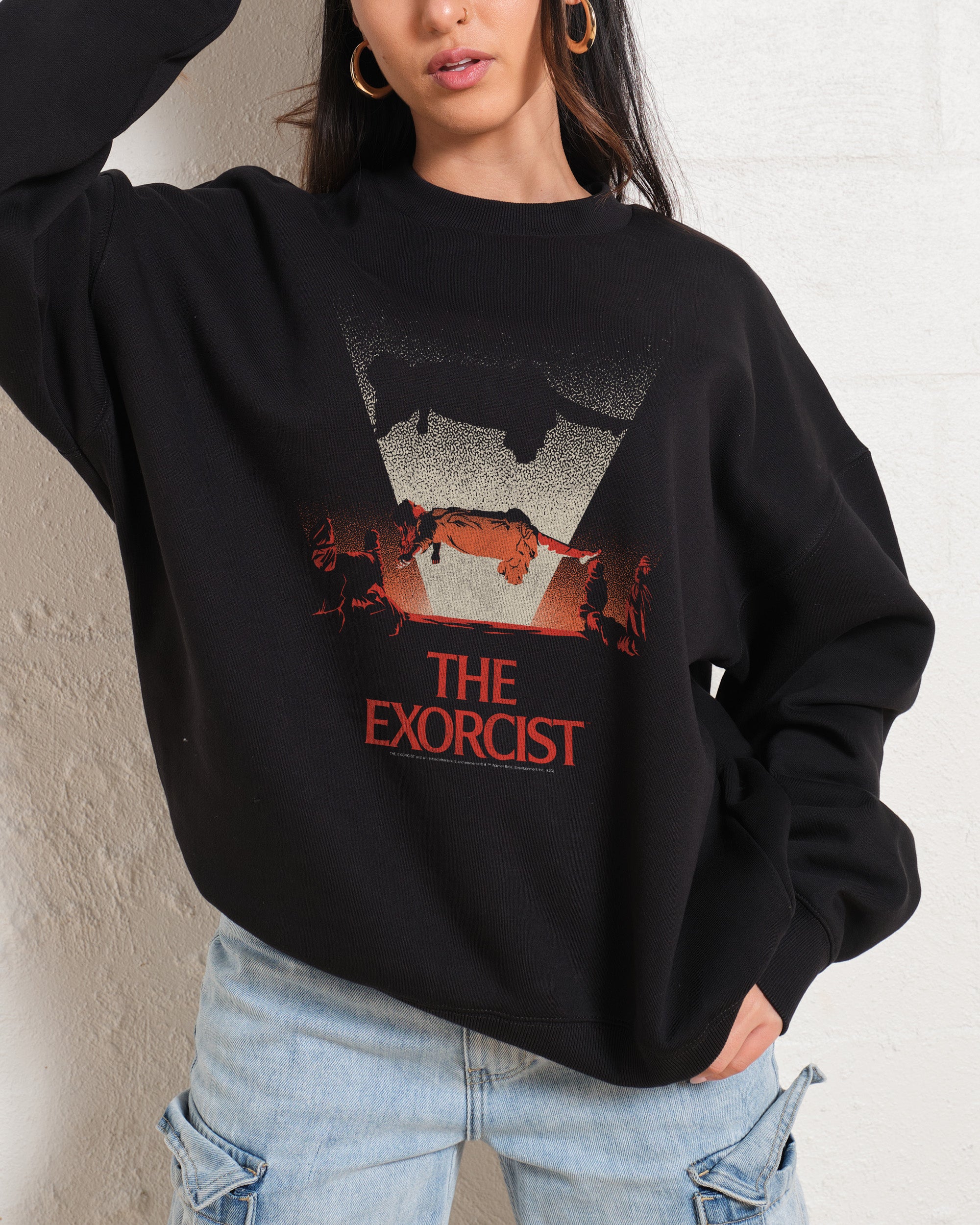 Retro Exorcist Unisex Sweatshirt - Premium 340gsm Cotton Poly Graphic Print