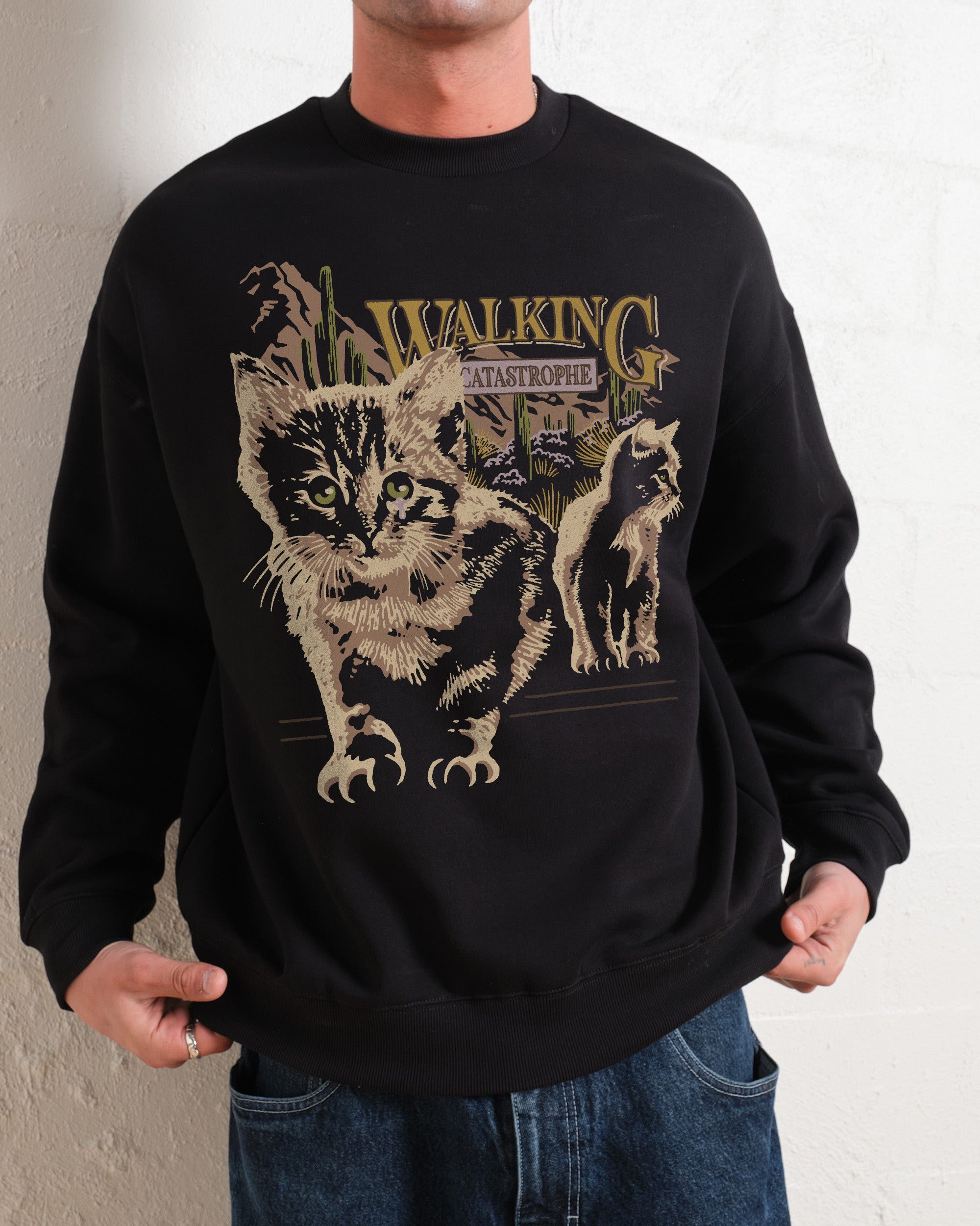 Walking Catastrophe Unisex Sweatshirt - Premium 340gsm Cotton Poly Blend