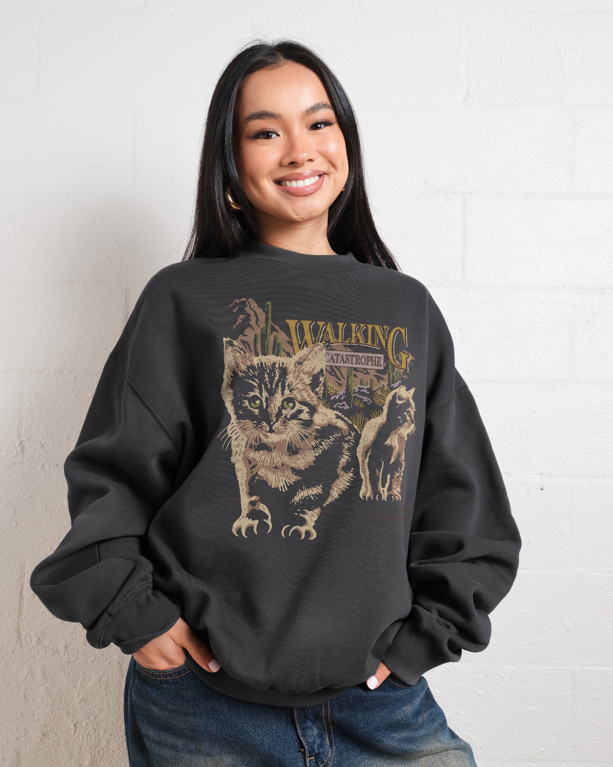 Walking Catastrophe Unisex Sweatshirt - Premium 340gsm Cotton Poly Blend